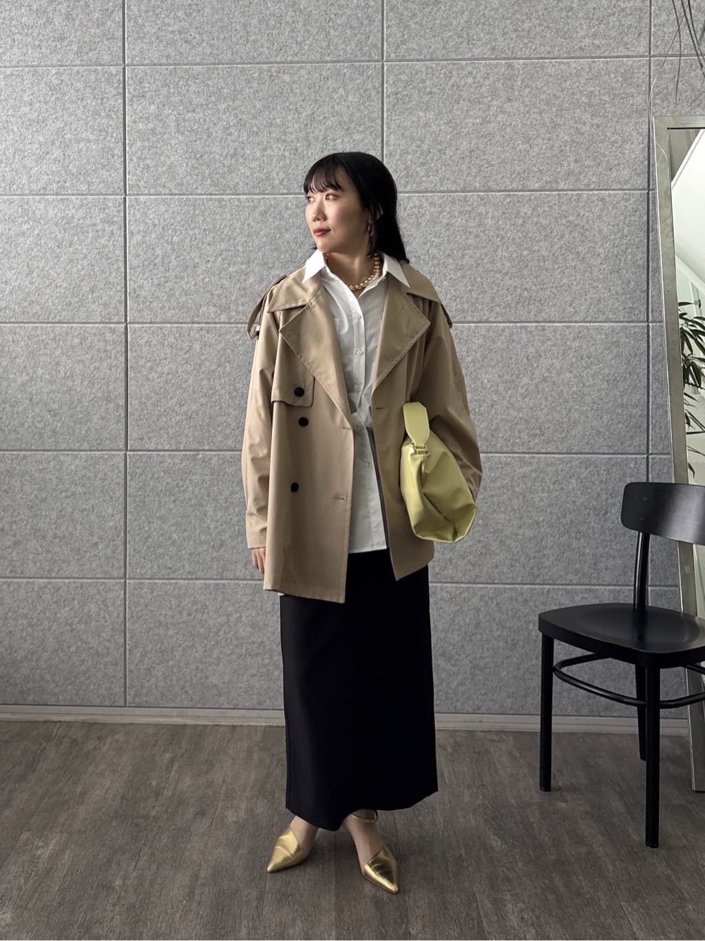 rinaさんの「INDIVI｜Timeless｜ビッグポケットフォルムシャツ【接触冷感】」を使ったコーディネート