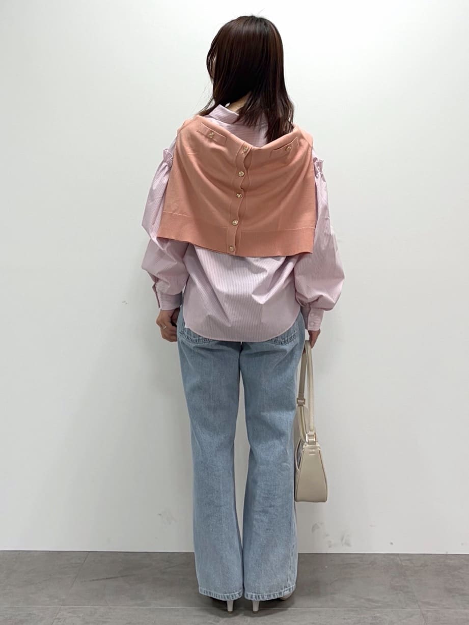kozuさんの「index｜ボクシークルーネックカーディガン【洗濯機OK】《5col》」を使ったコーディネート