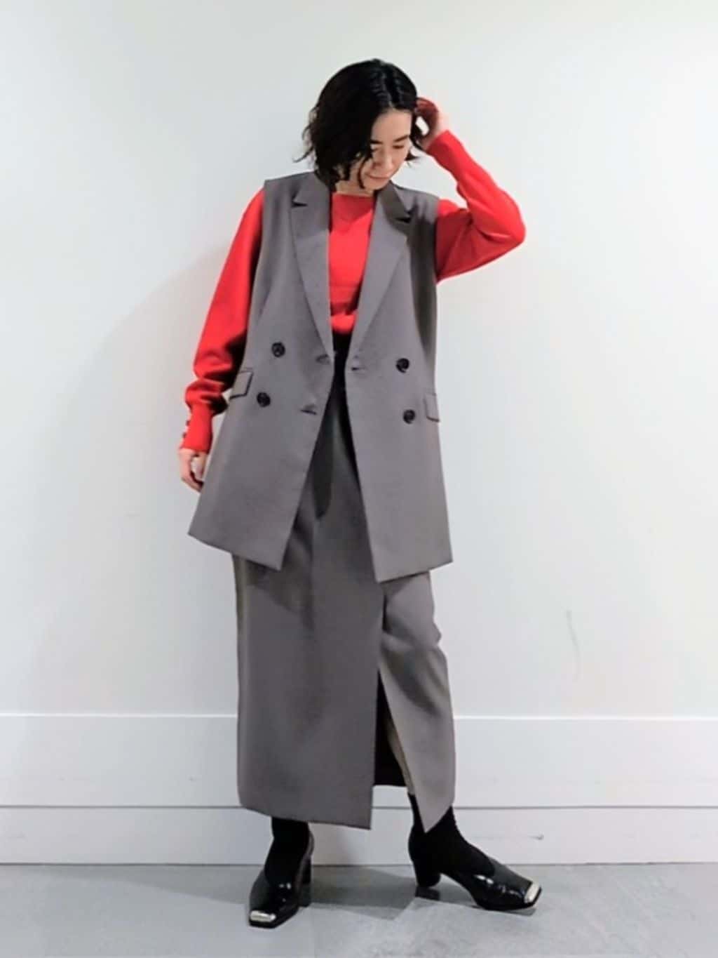 ミズタさんの「UNTITLED｜【アンサンブル可/洗える】ウールミラノリブニット」を使ったコーディネート