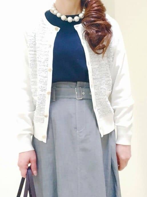 花さんの「Reflect｜ダンガリータックフレアスカート」を使ったコーディネート