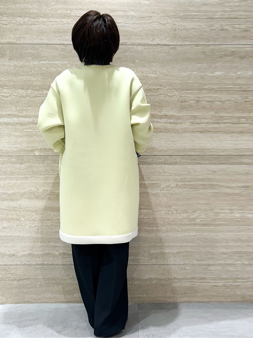 NAMIさんの「OPAQUE.CLIP｜リバーシブル配色ノーカラーコート【洗濯機OK】」を使ったコーディネート