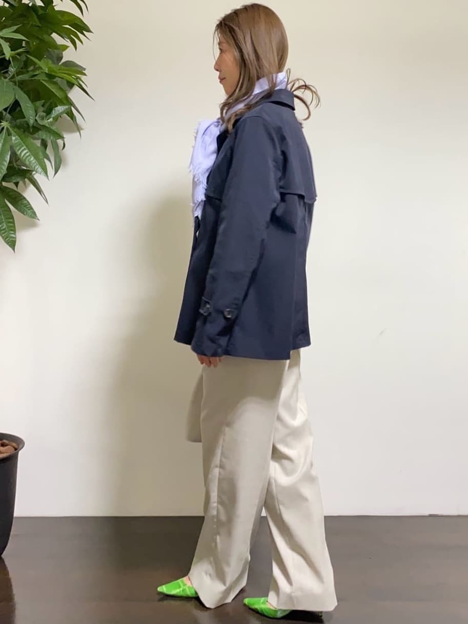 tomoさんの「UNTITLED｜【洗える/ジャケット風】ツイードニットカーディガン」を使ったコーディネート