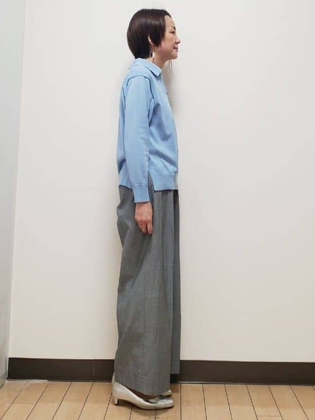 yuuさんの「Reflect｜スキッパーネックニットプルオーバー」を使ったコーディネート