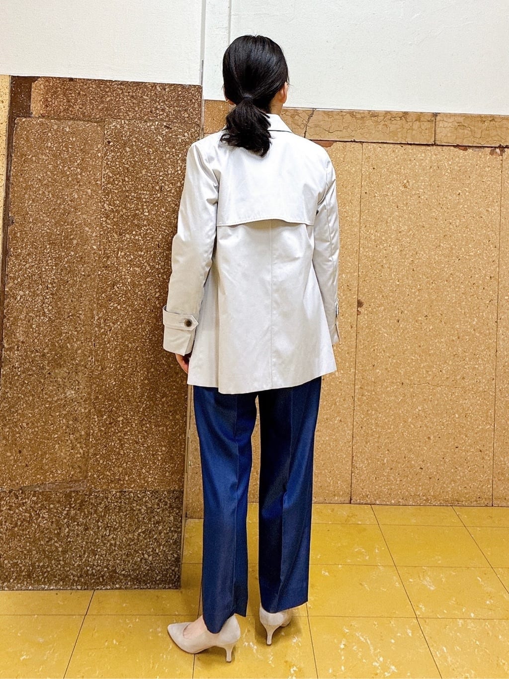 hattoriさんの「INDIVI｜【洗える／UVケア／SETUP可能】デニムライク ランタン袖ブラウス」を使ったコーディネート