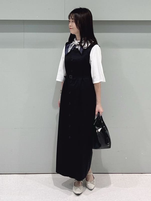 makiさんの「UNTITLED｜【洗える/清涼感】袖スリットニットプルオーバー」を使ったコーディネート