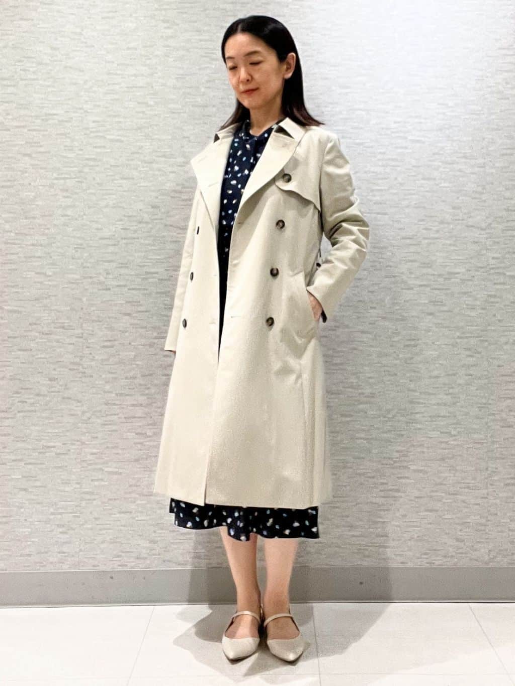 marikoさんの「Reflect｜【通勤／ライナー取り外し可】中綿ライナー付トレンチコート」を使ったコーディネート