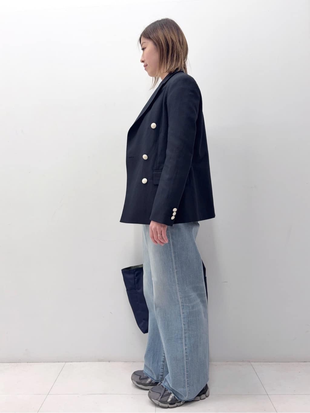Nishijimaさんの「DRESSTERIOR｜【セットアップ可】リネンブレンドダブルブレストジャケット」を使ったコーディネート