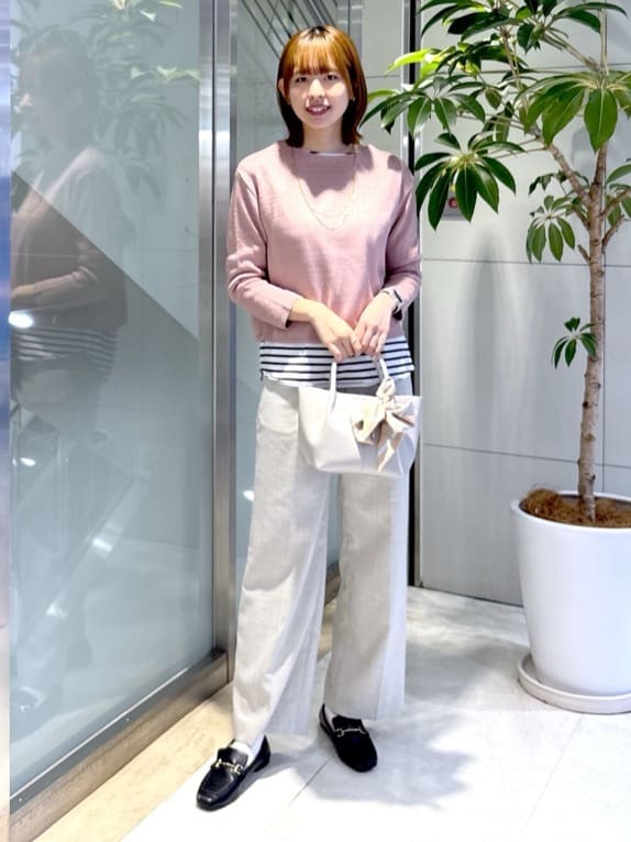 yukaさんの「UNTITLED｜◆【洗える/光沢感】ファンシーヤーンニット」を使ったコーディネート