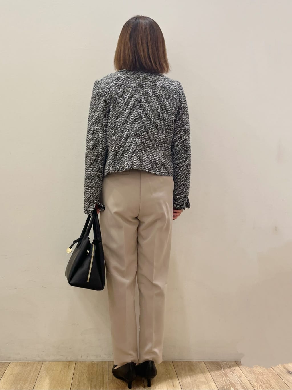 kcさんの「OPAQUE.CLIP｜ステップヘムテーパードパンツ／セットアップ対応可【洗濯機OK】」を使ったコーディネート