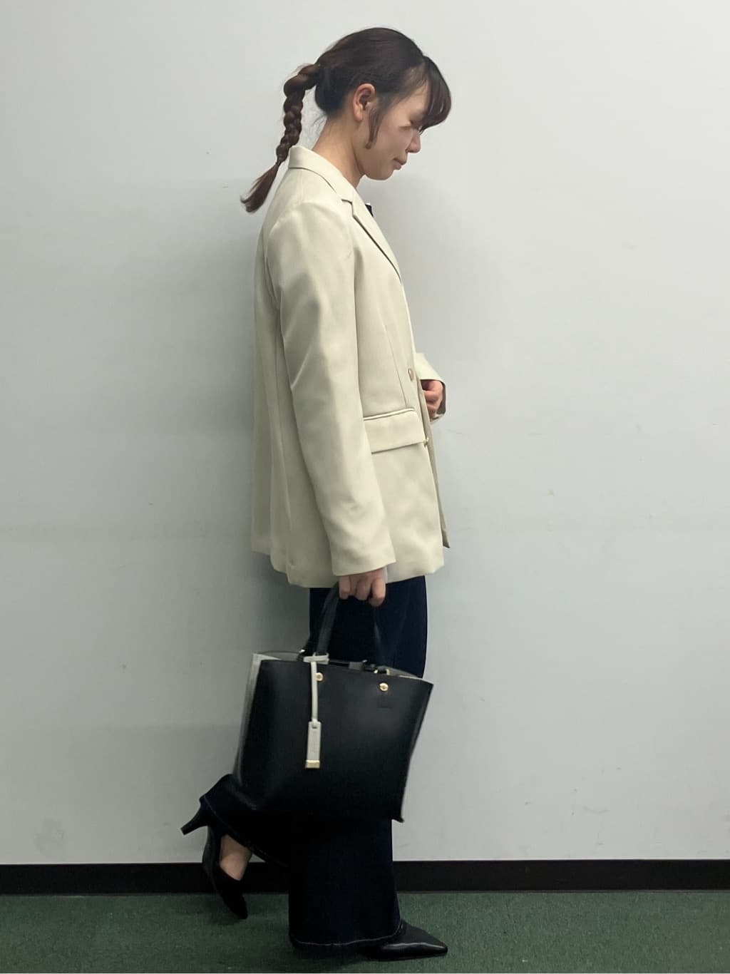 MAYUKIさんの「index｜金ボタンダブルブレストテーラードジャケット／セットアップ対応【洗える】」を使ったコーディネート