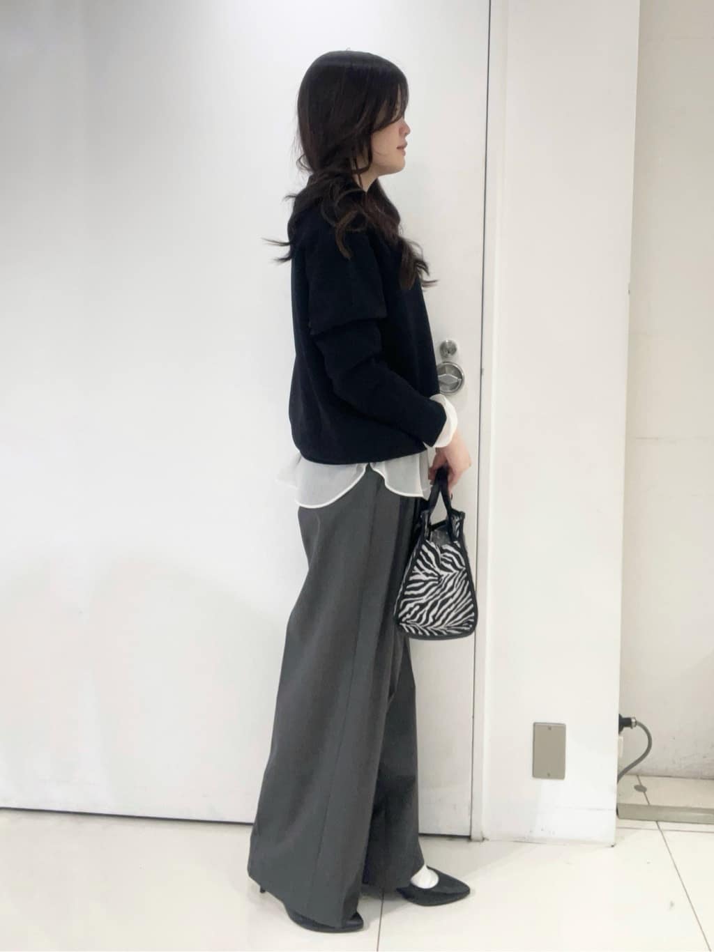 moeさんの「UNTITLED｜【洗える】ミラノリブニット」を使ったコーディネート