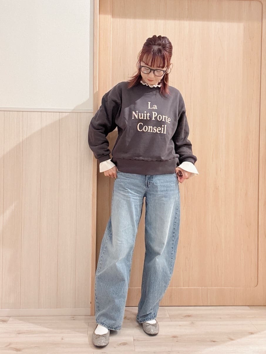 モカさんの「SHOO･LA･RUE｜【洗濯機可/S-LL】ほどよいゆとりの もちっとやわらかリブニット」を使ったコーディネート