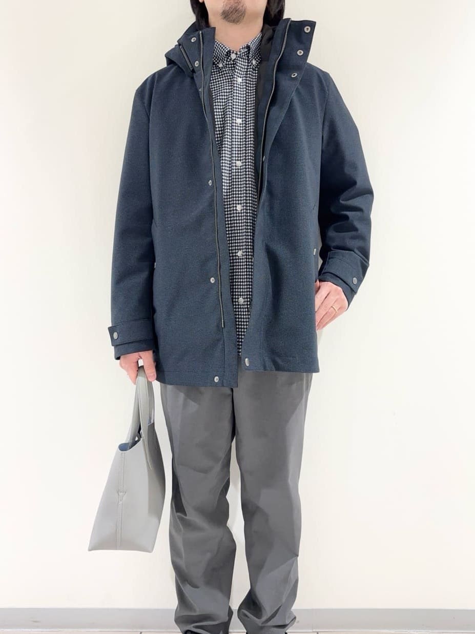 及川さんの「TAKEO KIKUCHI｜【3WAY】ドビー ダウンライナー付ブルゾン」を使ったコーディネート