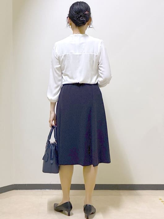  beni_gingerさんの「Reflect｜【SS-4Lサイズ】スタンドネックブラウス」を使ったコーディネート