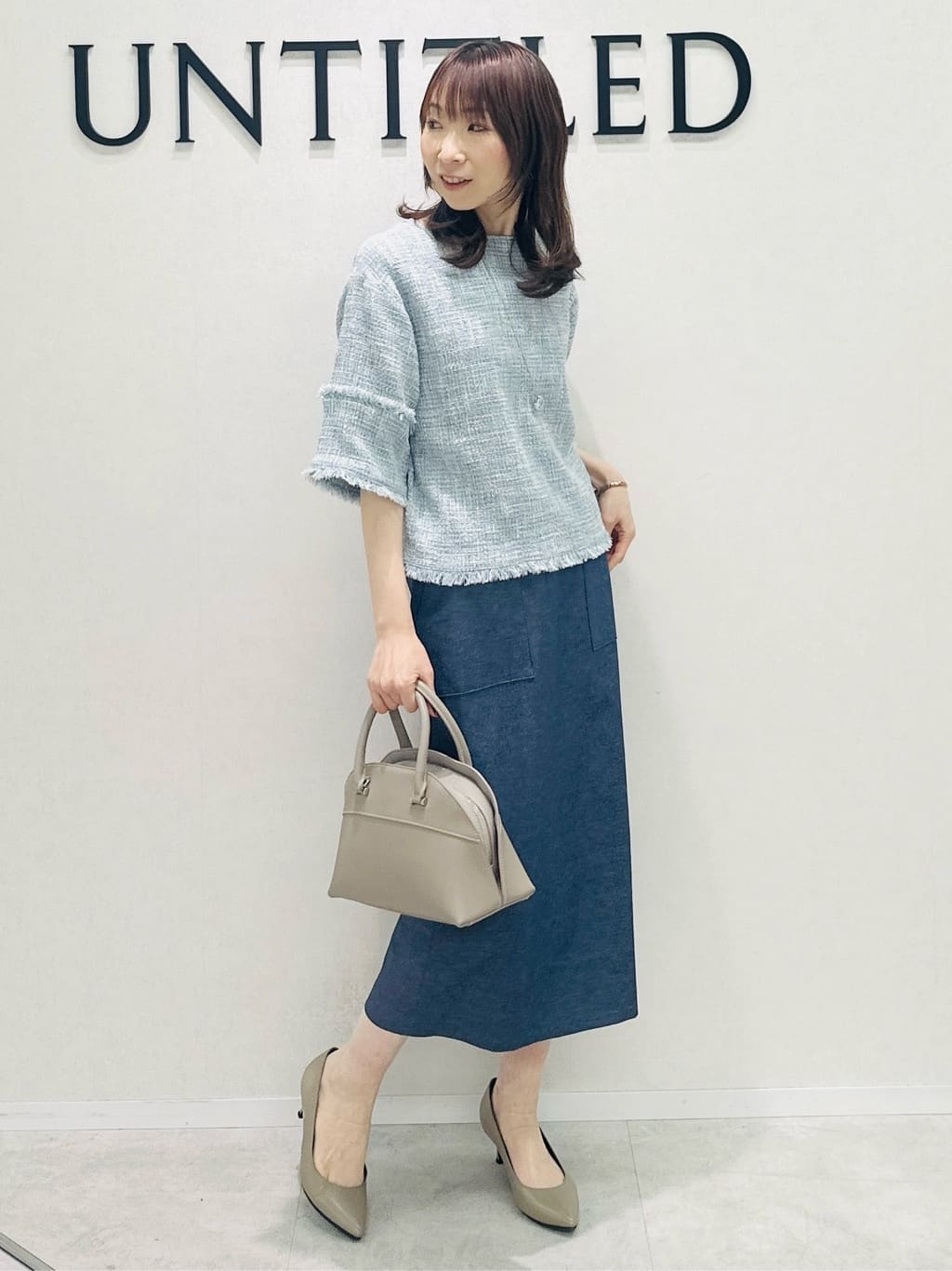 Miwaさんの「UNTITLED｜◆【洗える】ツイードドルマンブラウス」を使ったコーディネート