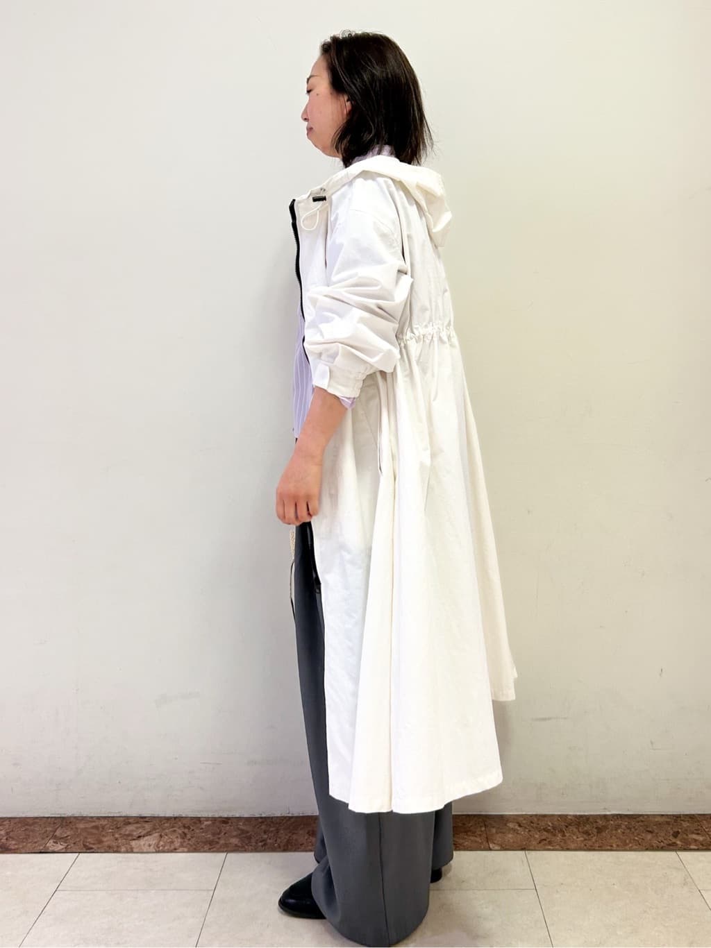 madokaさんの「OPAQUE.CLIP｜タックフリルシャツ【洗濯機OK】」を使ったコーディネート