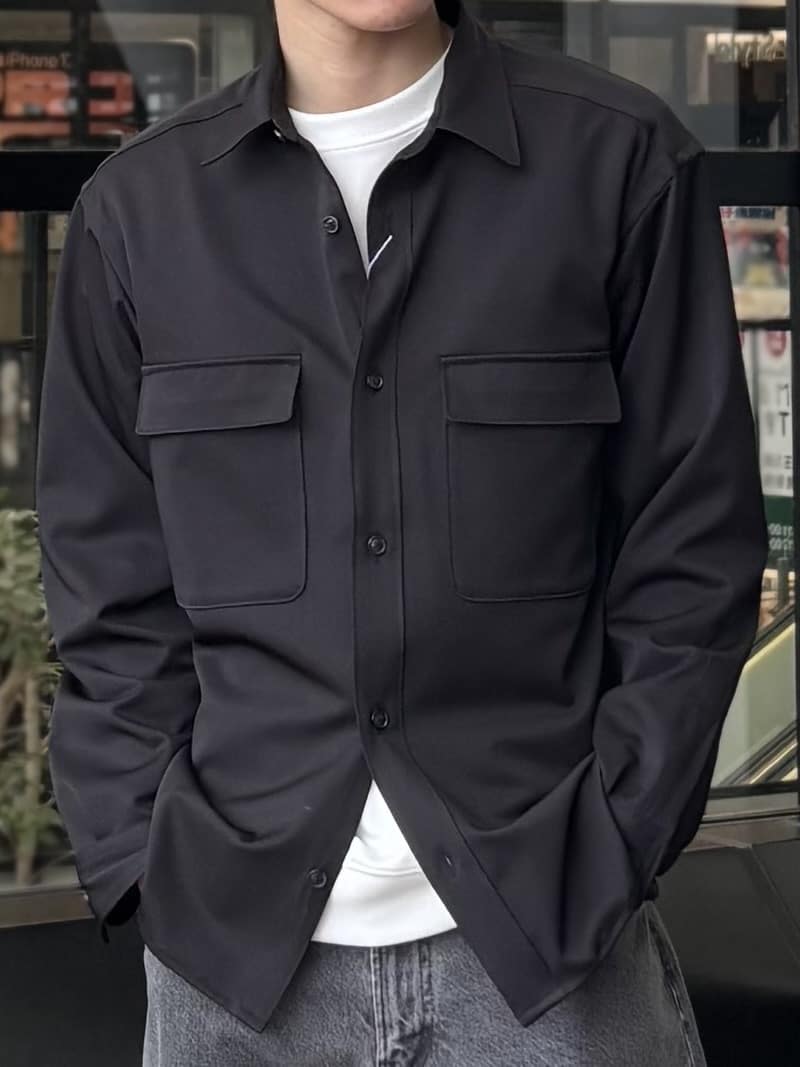 うらしーさんの「THE SHOP TK｜FLEX LINE  カバーオール　ストレッチ/防シワ/マシンウォッシャブル/セットアップ可」を使ったコーディネート