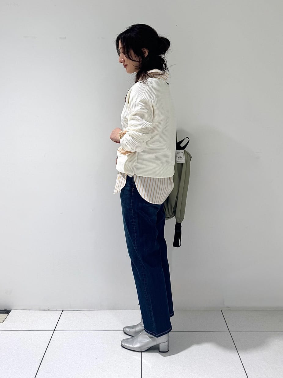 そんさんの「INDIVI｜【洗える／キレイ色】体型カバー無縫製ニット」を使ったコーディネート