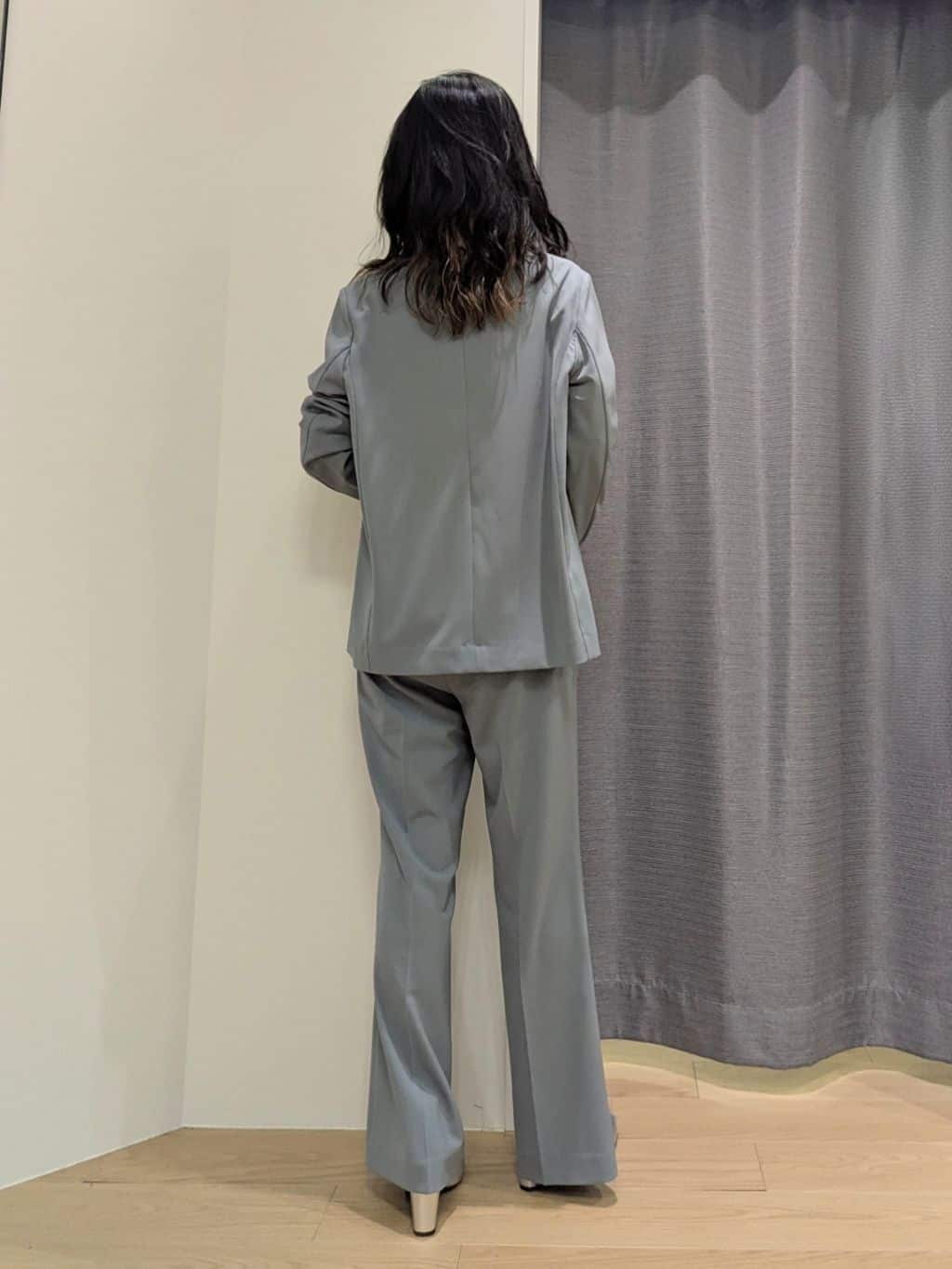 miiさんの「INDIVI｜Comfy SET UP｜ダブルブレストイージージャケット【セットアップ対応／通勤／カセット服／接触」を使ったコーディネート