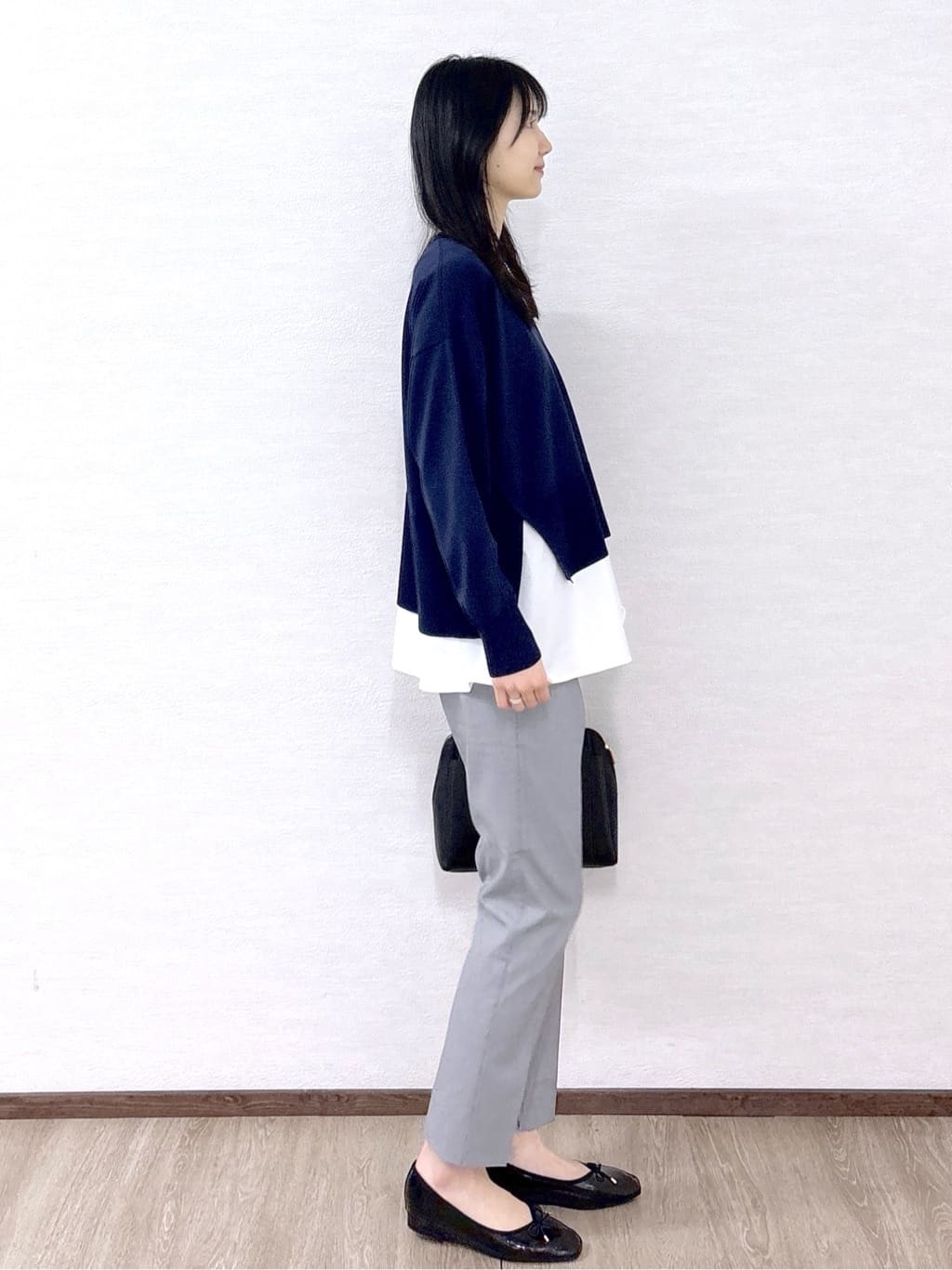 sachikoさんの「OPAQUE.CLIP｜《ツインセット》ワイドニット&times;裾フレアタンクトップ【洗濯機OK】」を使ったコーディネート