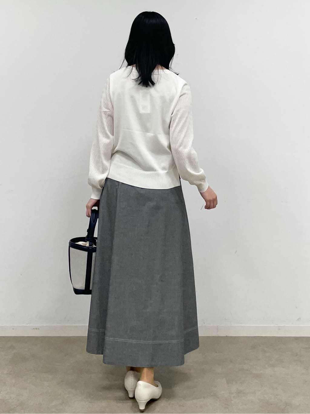 yukariさんの「Reflect｜透かしスリーブデザインハイゲージニット」を使ったコーディネート
