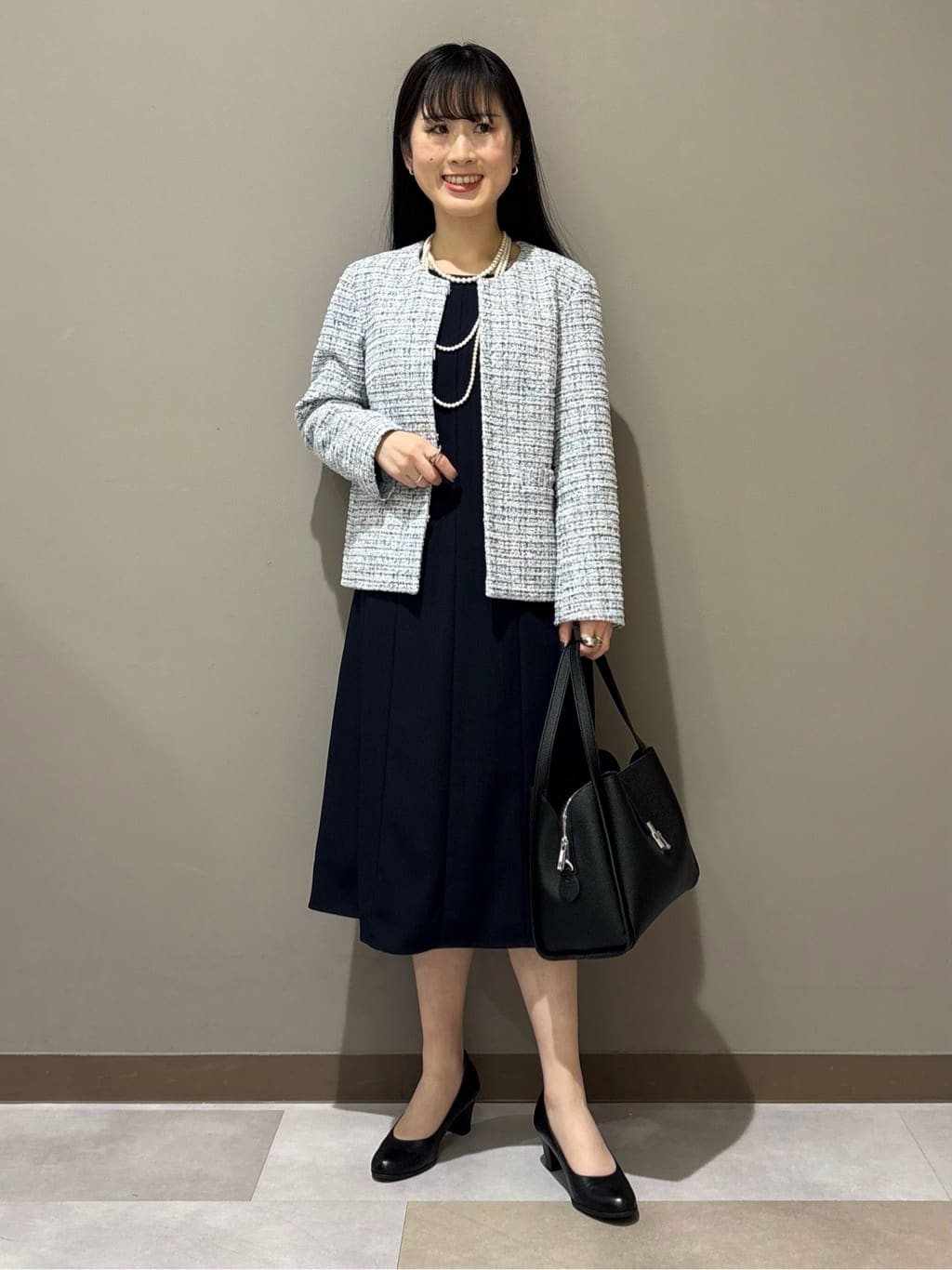 KEIKOさんの「INDIVI｜【洗える／UVケア】ジョーゼットフレアワンピース」を使ったコーディネート