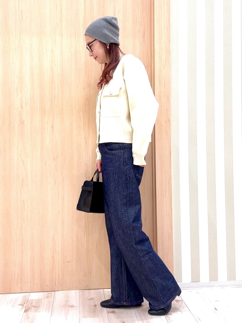 ririさんの「SHOO･LA･RUE｜【洗濯機可/S-LL】1枚でも羽織りでも 華やか上品カーデ」を使ったコーディネート