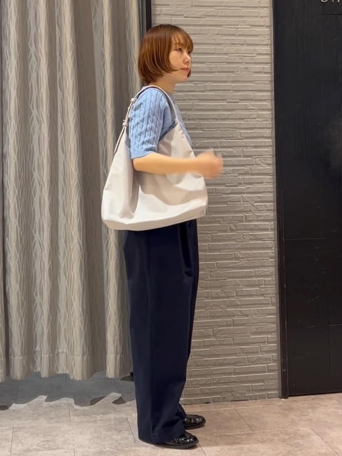 ga_riさんの「THE SHOP TK｜【POLO BCS 別注】5分袖ケーブルニット」を使ったコーディネート
