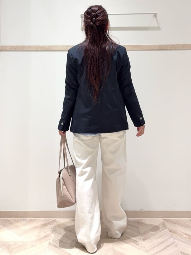nanaさんの「SHOO･LA･RUE｜【セットアップ可/S-LL/洗濯機可】マニッシュに決まる ダブルブレストジャケット」を使ったコーディネート