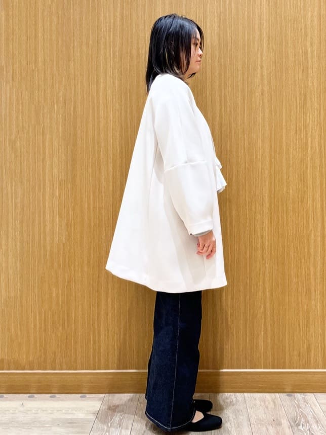 aさんの「OPAQUE.CLIP｜フォルムスリーブミドルコート【洗濯機OK】」を使ったコーディネート