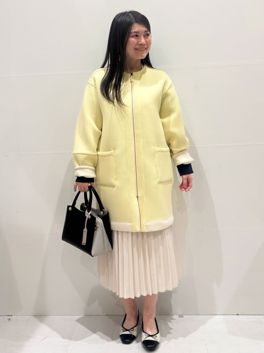 Minさんの「OPAQUE.CLIP｜金ボタン使いリラクシーニット【洗濯機OK】」を使ったコーディネート