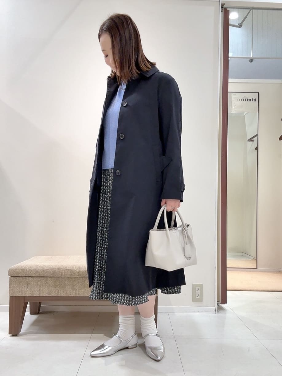 YUIさんの「UNTITLED｜【洗える/きれいめ】クラシカルツイードワンピース」を使ったコーディネート