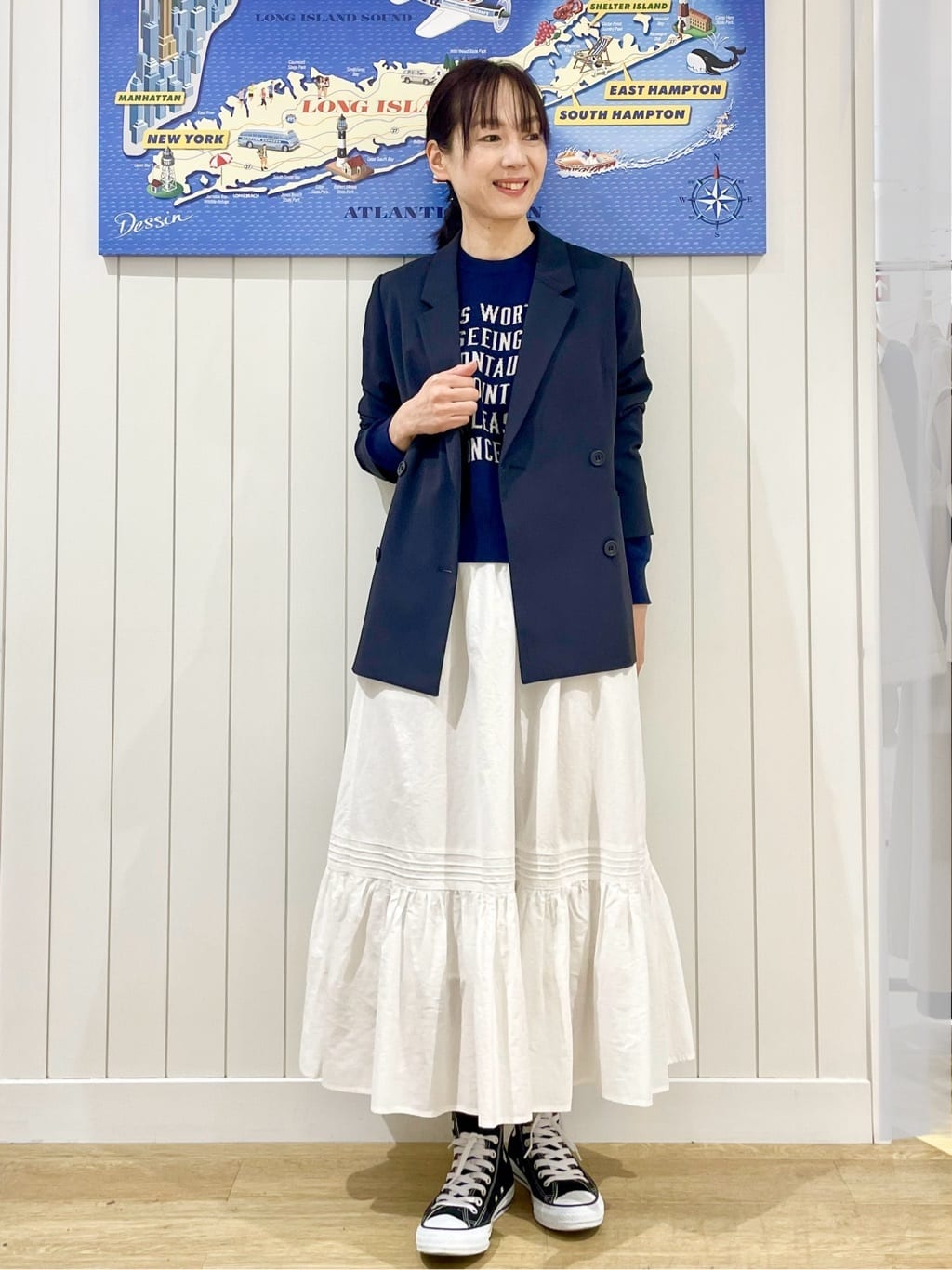 uwatokoさんの「Dessin｜【入卒/セレモニー/お仕事/セットアップ可能】ダブルジャケット」を使ったコーディネート