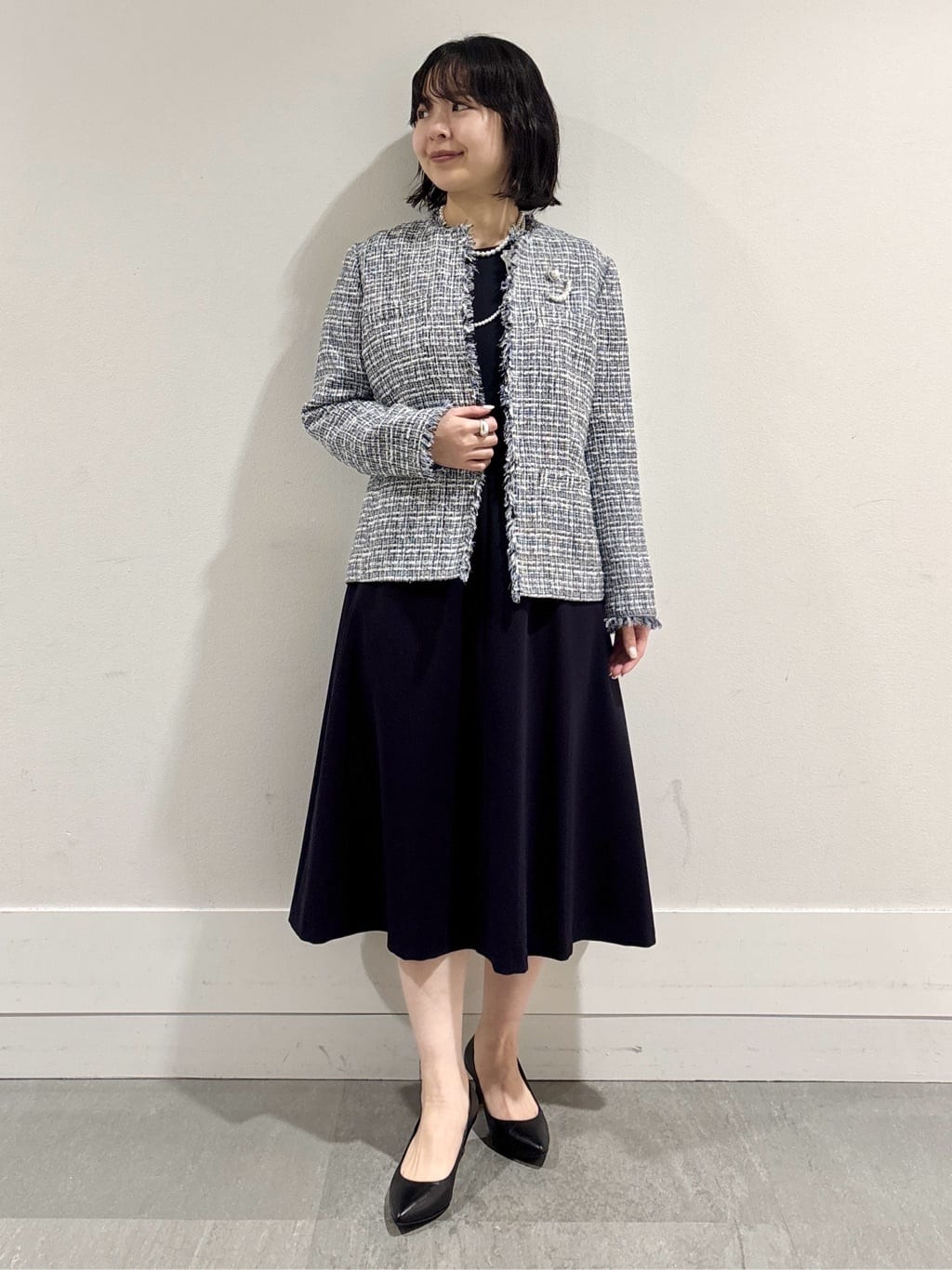 モエカさんの「UNTITLED｜【仕事着/スーツ】ファンシーツイード ジャケット」を使ったコーディネート