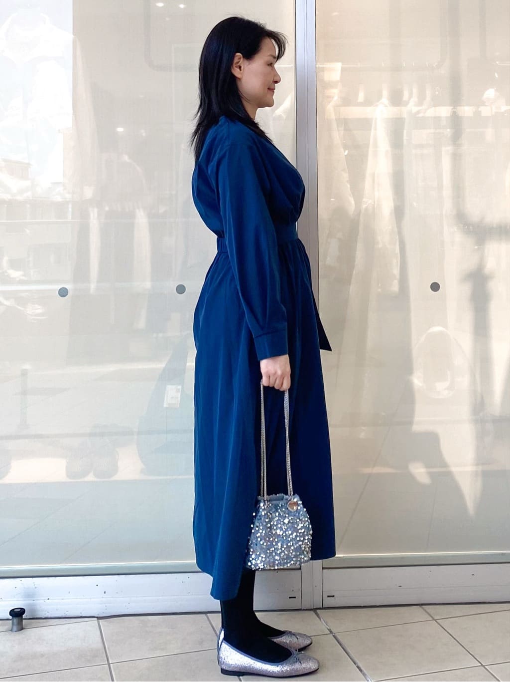 Jeanさんの「OPAQUE.CLIP｜カシュクール風デザインワンピース【洗濯機OK】」を使ったコーディネート