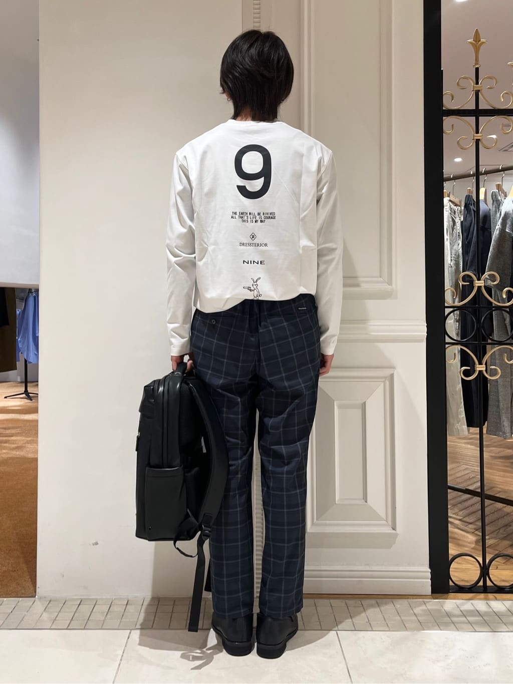 Watanabeさんの「DRESSTERIOR｜【接触冷感/UVカット/抗菌防臭/しわ防止】クールデオドラント ロングTシャツ」を使ったコーディネート