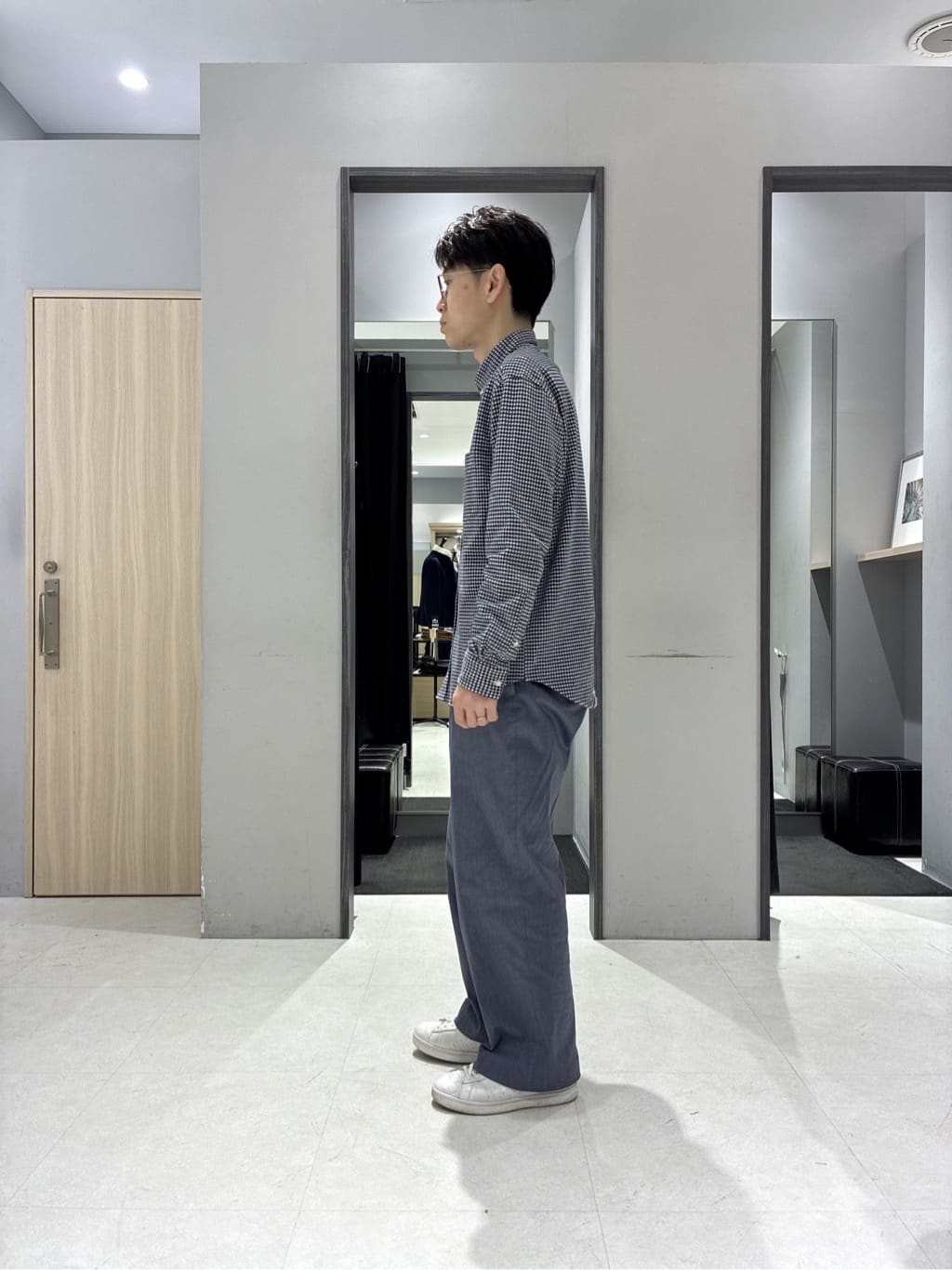 わいずみさんの「TAKEO KIKUCHI｜モックネック 鹿の子 ニット プルオーバー」を使ったコーディネート