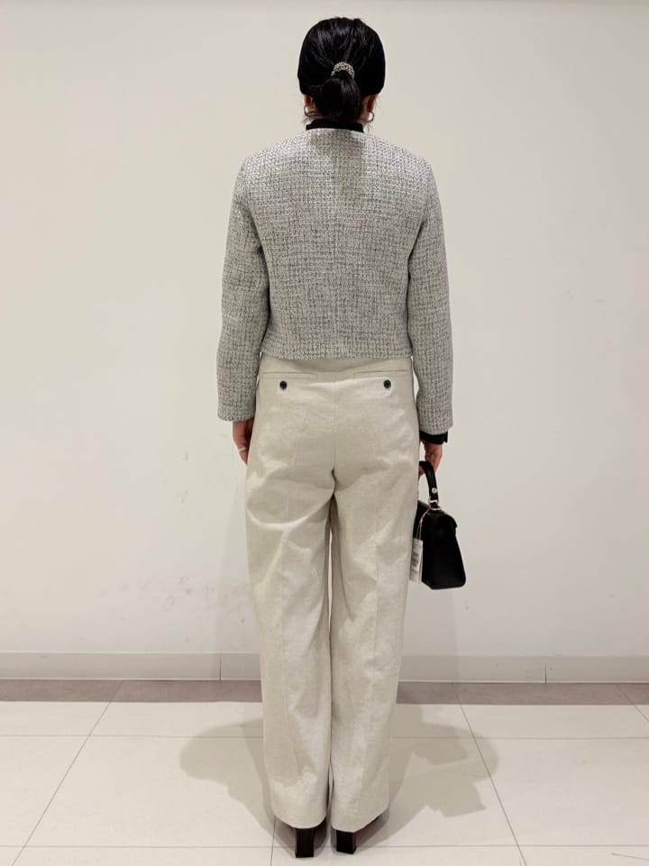 MIYAKAWAさんの「DRESSTERIOR｜【吸水速乾/セットアップ可】リネンブレンドオックス ワイドパンツ」を使ったコーディネート