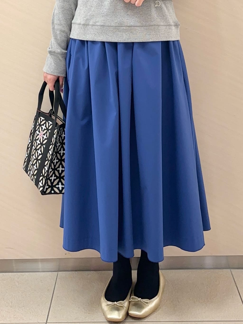 Rinaさんの「DRESSTERIOR｜◆ソフトレザーバレエシューズ」を使ったコーディネート