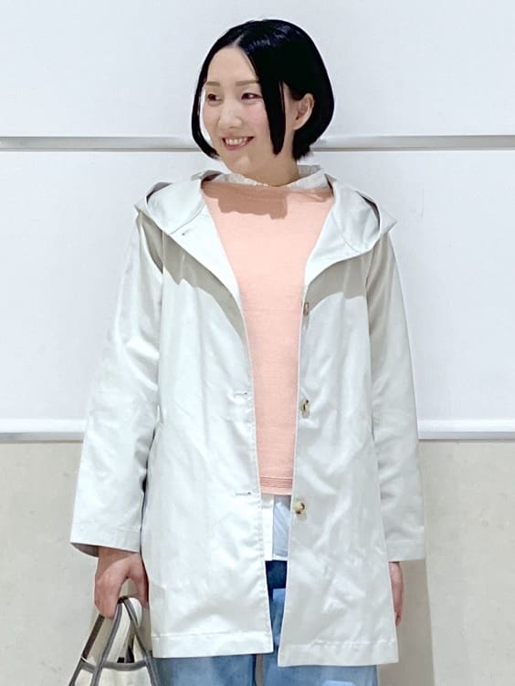 eriko さんの「Dessin｜【洗える】フードトレンチコート」を使ったコーディネート