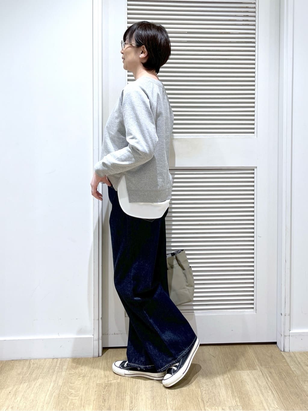 Miyazakiさんの「Dessin｜【体型カバー/レイヤード/洗える】ジョーゼットプルオーバーブラウス」を使ったコーディネート