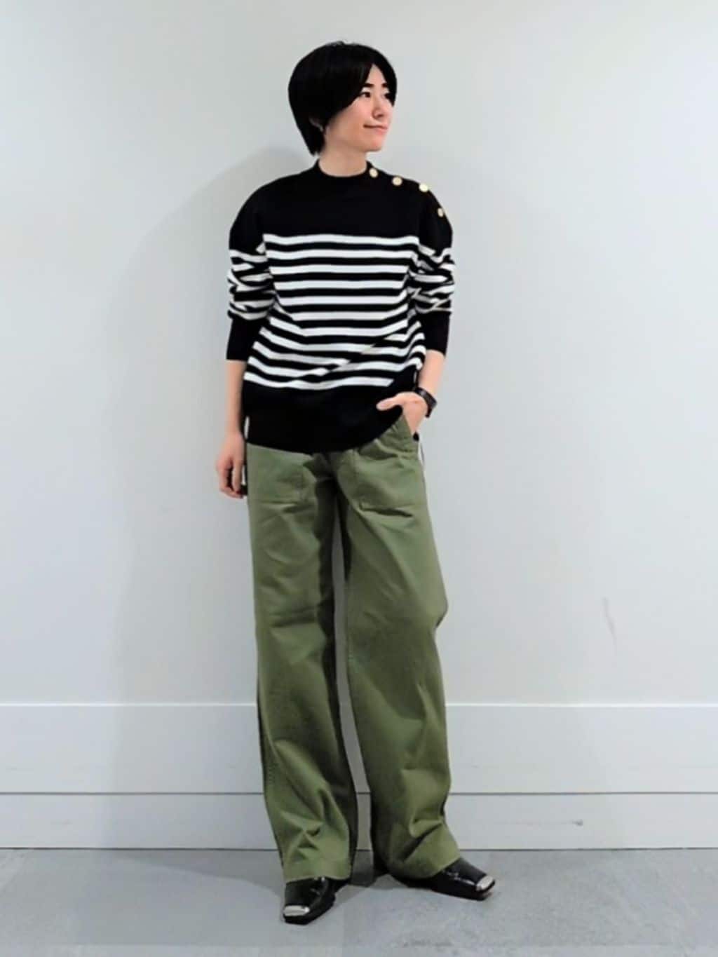 ミズタさんの「UNTITLED｜【洗える】ミラノリブニット」を使ったコーディネート
