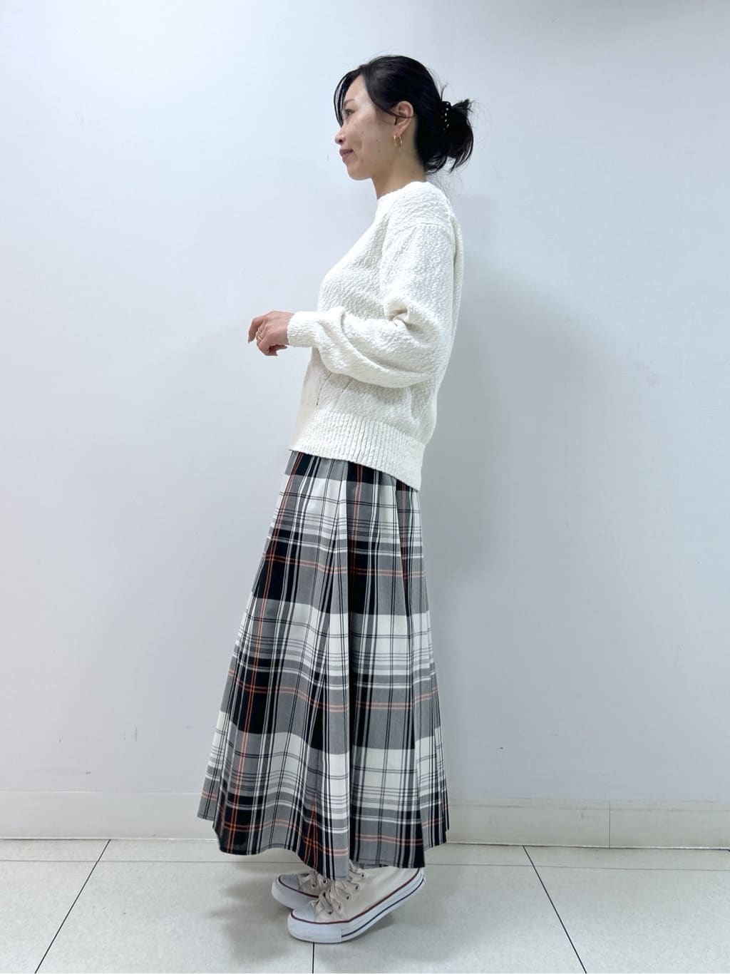 Kaiさんの「Dessin｜【洗える】ローゲージコットンニット」を使ったコーディネート