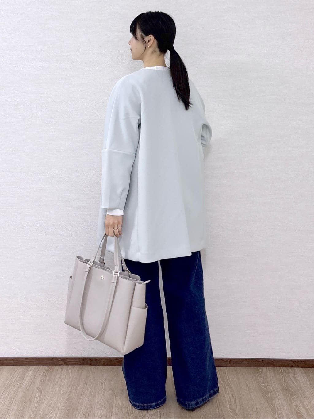 sachikoさんの「OPAQUE.CLIP｜フォルムスリーブミドルコート【洗濯機OK】」を使ったコーディネート
