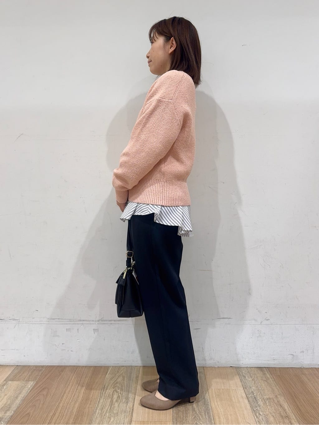miさんの「grove｜【マシンウォッシュ/防シワ/S-3L】着回しできるカセット服テーパードパンツ」を使ったコーディネート