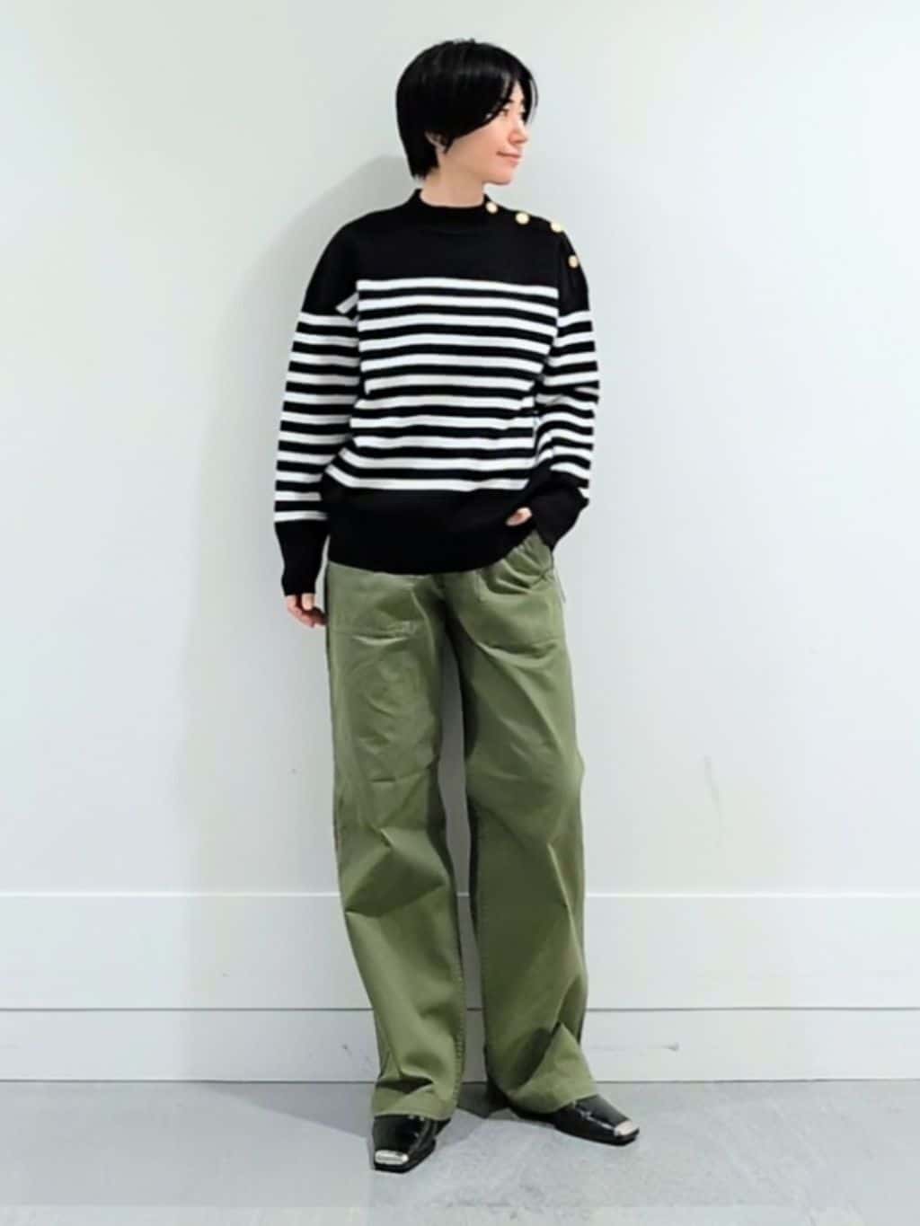 ミズタさんの「UNTITLED｜【洗える】ミラノリブニット」を使ったコーディネート