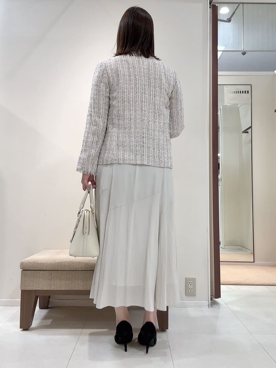YUIさんの「UNTITLED｜【仕事着/スーツ】ファンシーツイード ジャケット」を使ったコーディネート