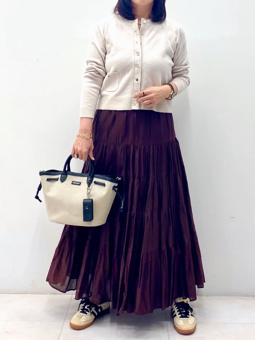 Sawaguchiさんの「DRESSTERIOR｜【再入荷】コットンボイルティアードスカート」を使ったコーディネート