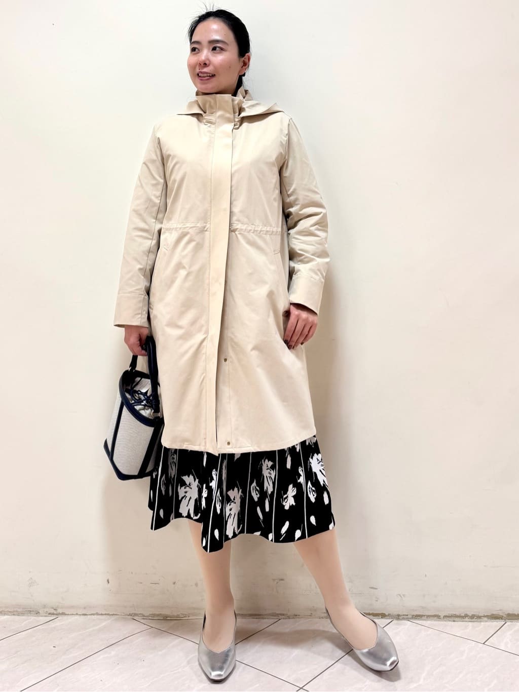 rincoさんの「Reflect｜【中綿ライナー付き】ライナー付きフーデッドロングコート」を使ったコーディネート