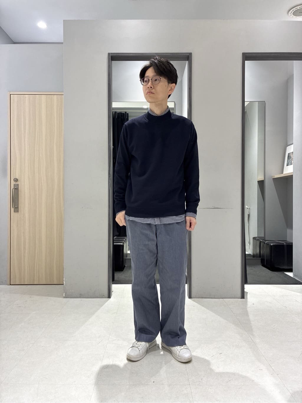 わいずみさんの「TAKEO KIKUCHI｜スタンドカラー ショート リブ ブルゾン」を使ったコーディネート